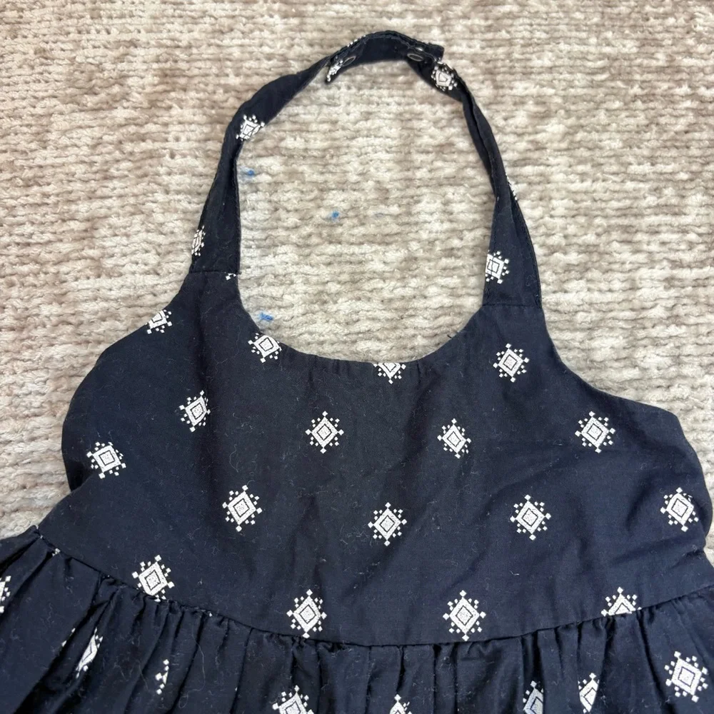 Old Navy Dark Navy and White Elephant Patterned Dress
